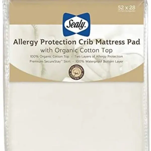 Sealy Allergy Protection Crib Mattress Pad Cover