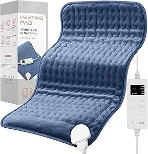 ZUODUN Electric Heating Pads w/Auto Shut Off & 6 Heat Levels