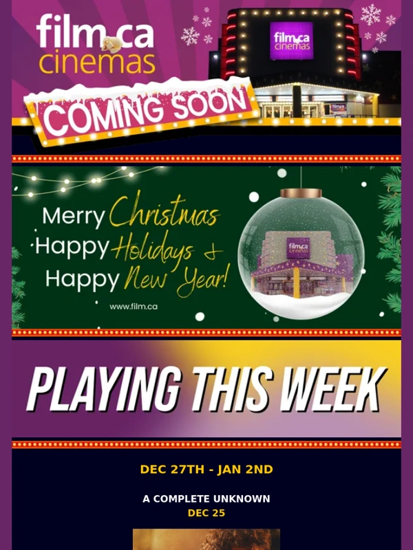 Film - Make Some Noise. Join Us During The Holidays At Film.Ca!