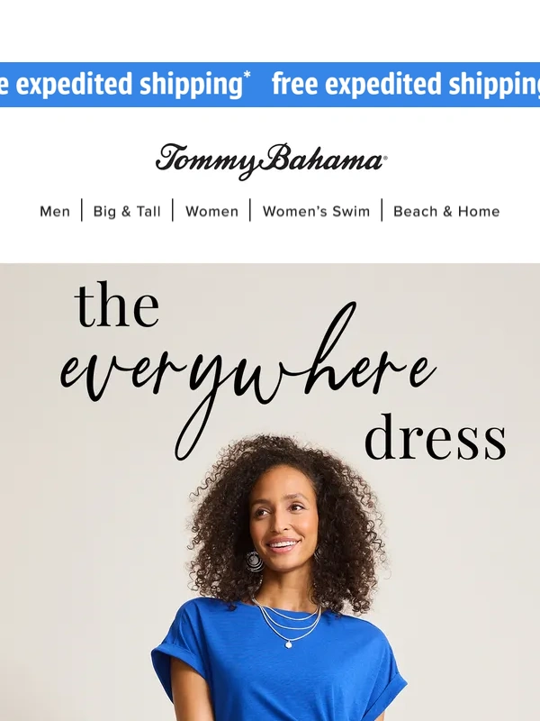 Tommy Bahama - A T-Shirt Dress,With a *Twist*