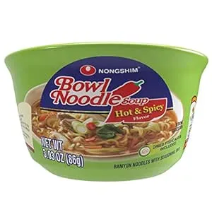 6-Pack 3.03-Oz Nongshim Instant Ramen Bowl Noodle Soup (Hot & Spicy)