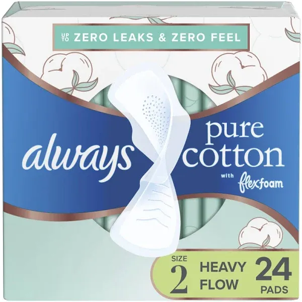 Always Pure Cotton Feminine Pads