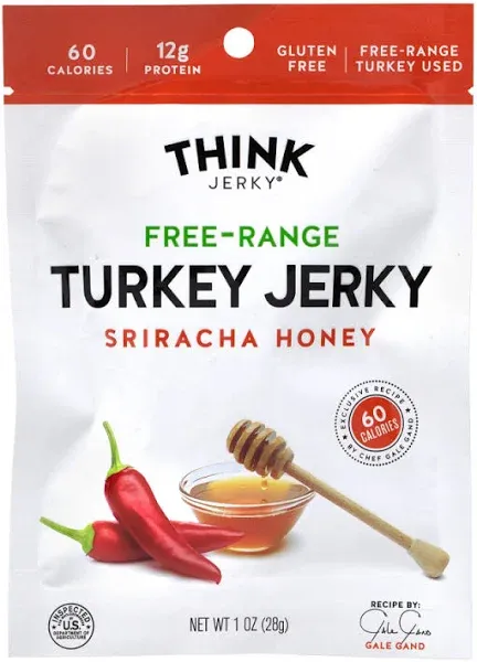 Think Jerky Sriracha Honey Turkey Jerky