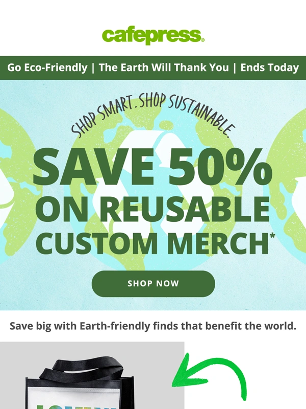 CafePress - ? Save 50% on Reusables