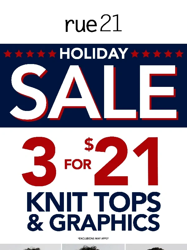 rue 21 - Knits are IT this summer??