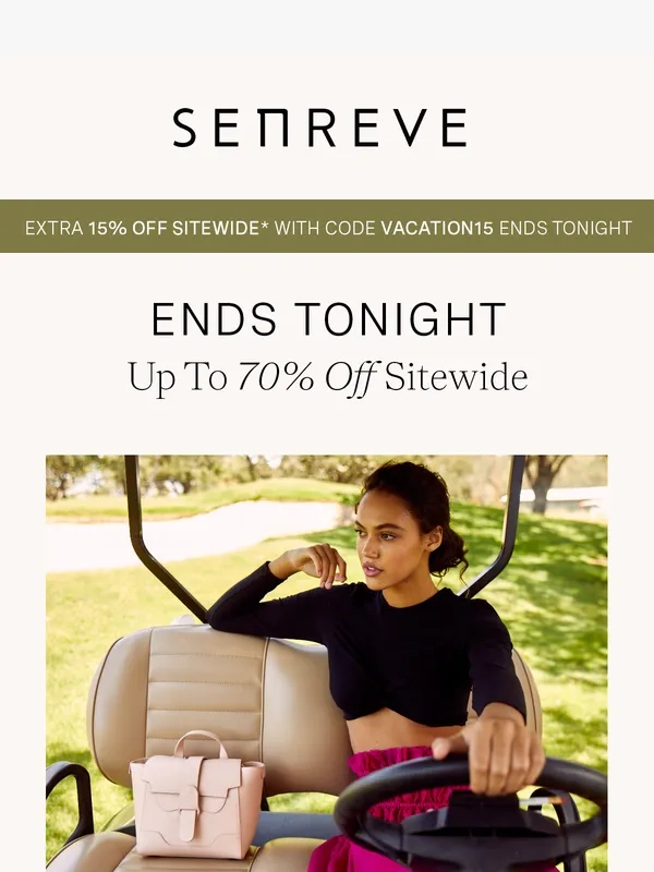 Senreve - Ends Tonight: Up To 70% Off Sitewide