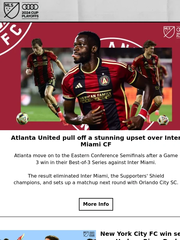 MLS - ⚽ Weekend recap: FC Cincinnati,Inter Miami CF eliminated in upsets