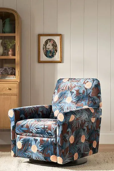 Anthropologie Crawford Frederica Reclining Swivel Chair