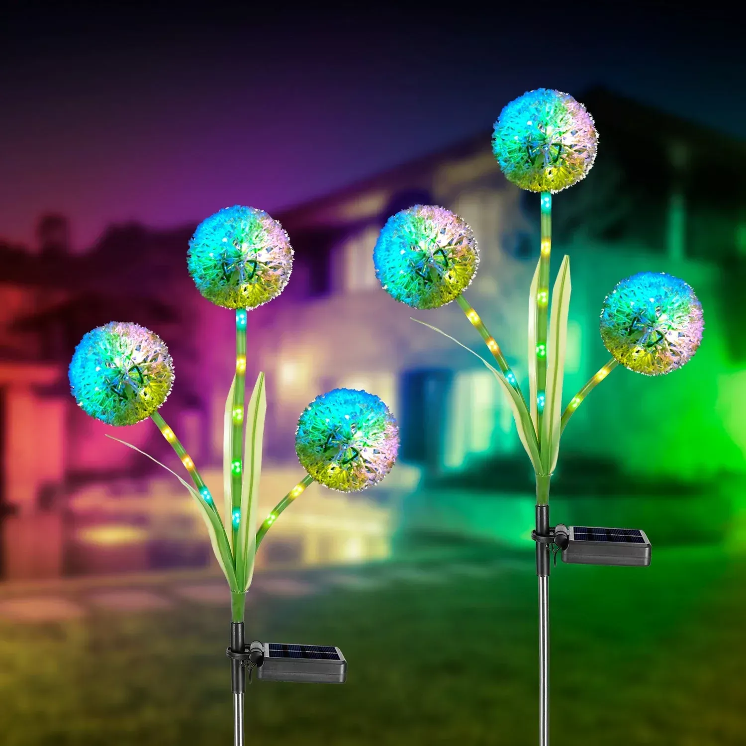 DailySale 2-Piece: 36 LED Dandelion Solar Lights