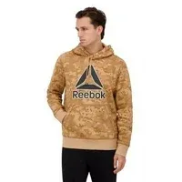 Reebok Mens and Big Mens Big Delta Logo Fleece Hoodie Sweatshirt