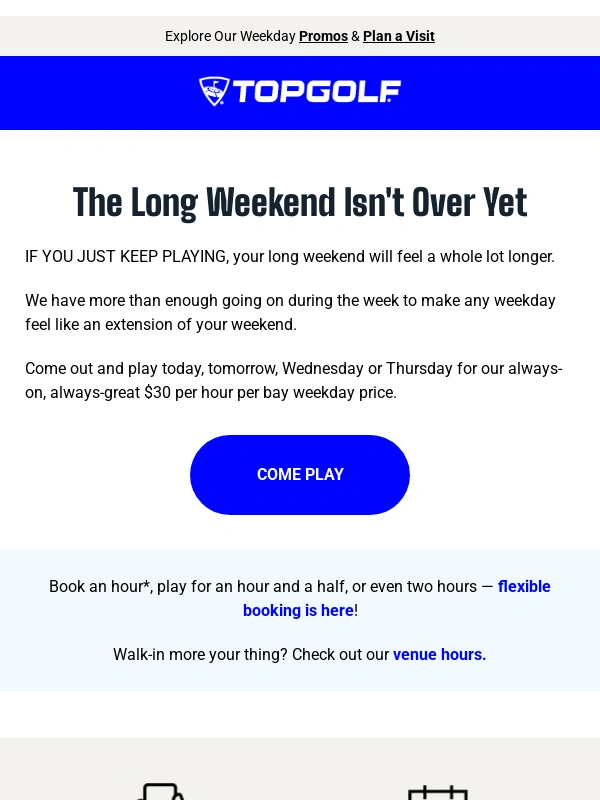 TopGolf -  Offers to Make Weekdays Feel Like Weekends