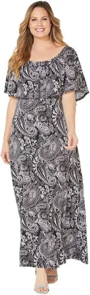 Plus Size Women's Meadow Crest Maxi Dress by Catherines