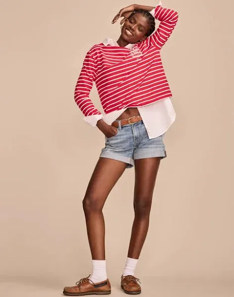 Lucky Brand Women's Ava Mid-Rise Denim Shorts