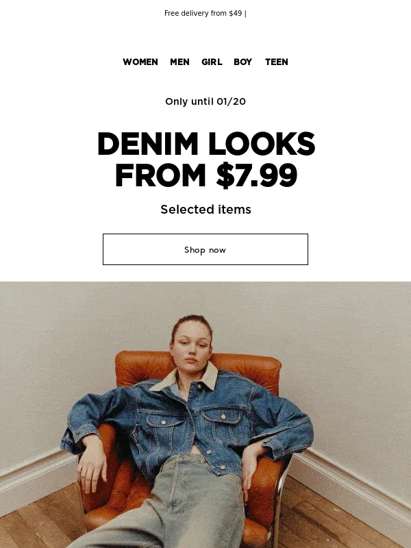 Mango Outlet - Mango Outlet,from $7.99 foolproof denim looks