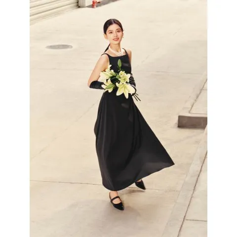 Women's Elegant Beaded Cami Dress