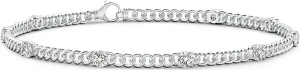 Prong-Set Sapphire Station Bracelet
