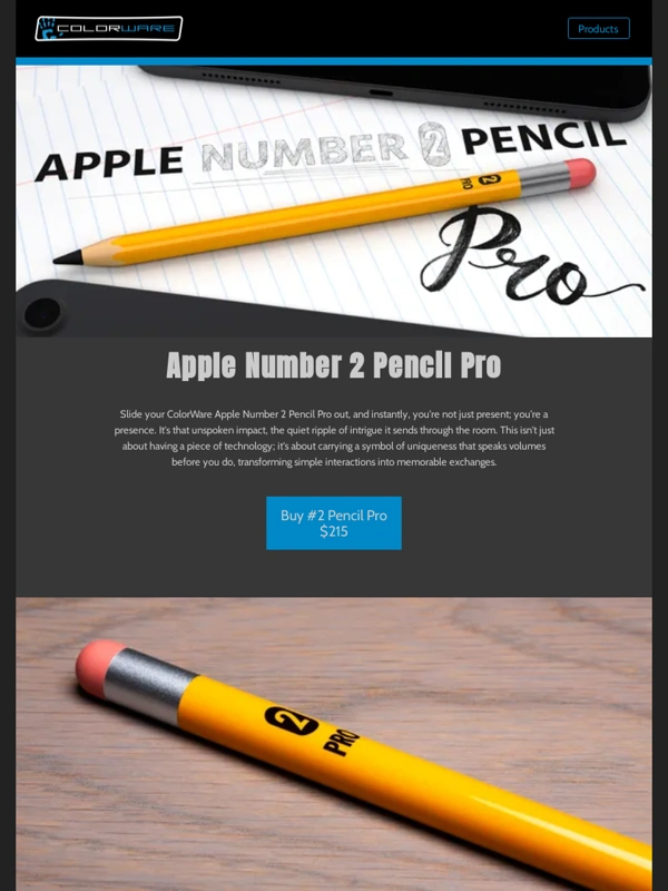 ColorWare - Apple Pencil Pro & Apple Number 2 Pencil Pro Now Available