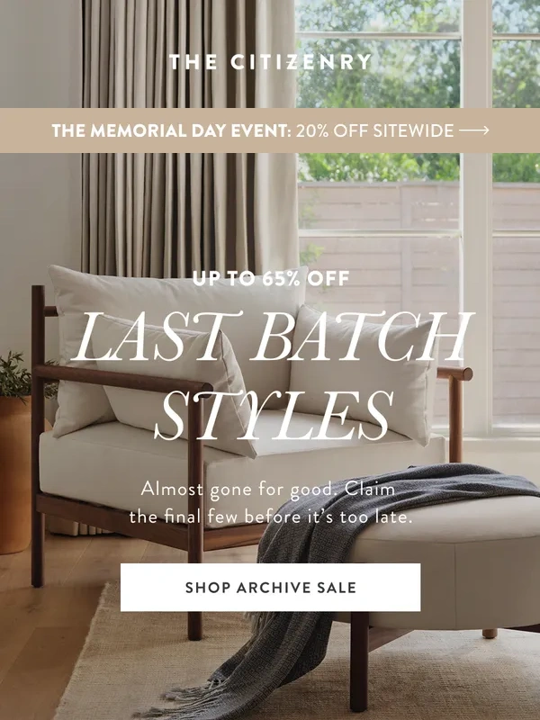 The Citizenry - Before They Go: Up To 65% Off