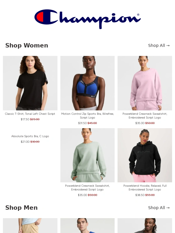 Champion - MOTHER'S DAY: 30% Off Sitewide