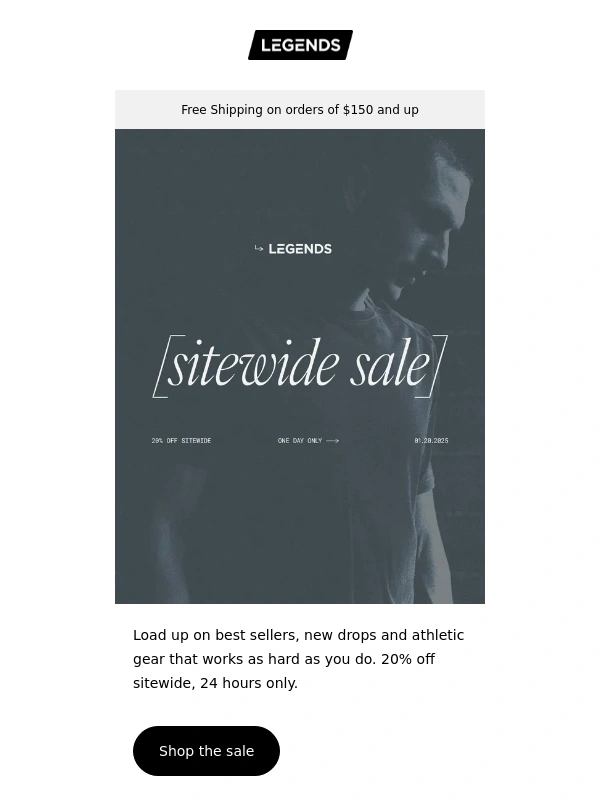 Legends - 20% Off Sitewide Sale | 24 Hours Only ?