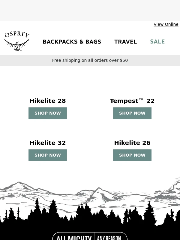Osprey Packs - Reach for the season’s most-loved hiking packs