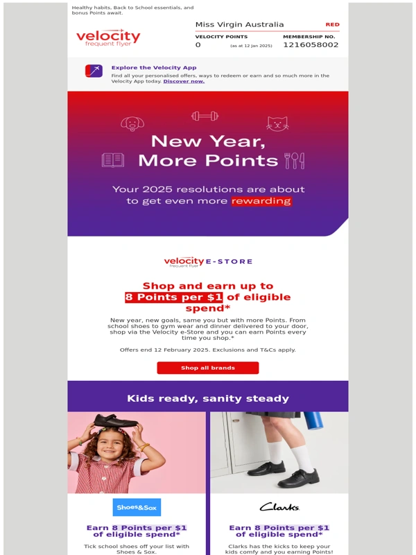 Virgin Australia US - New Year goals? Don't miss these bonus Points