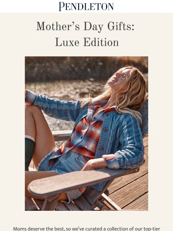 Pendleton - 25% off top-tier gifts for mom,online & in stores