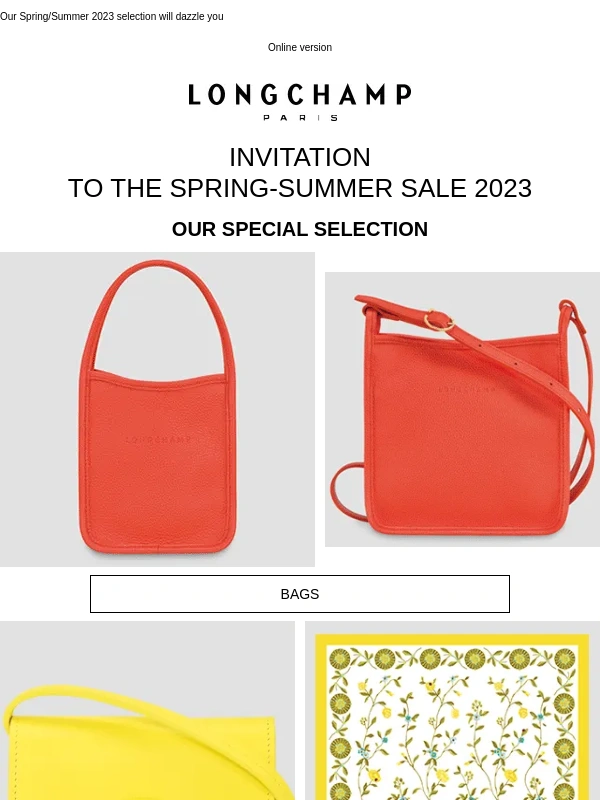 Longchamp - The Sale starts today