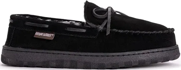 MUK LUKS Men's Paul Printed Suede Moccasin Slippers