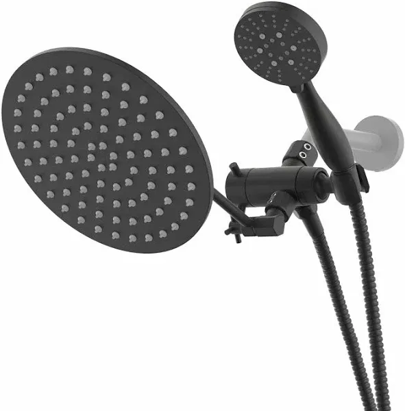 All Metal 3-Spray Dual Shower Head with Shower Arm Extension