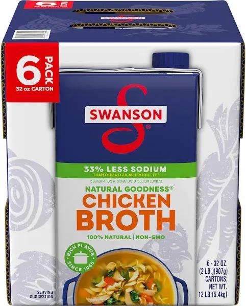 Swanson Natural Goodness Lower Sodium Chicken Broth