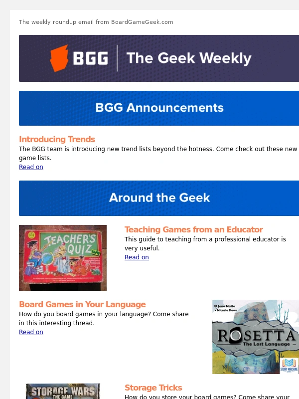 BoardGameGeek - Teaching Like an Educator – The Geek Weekly Issue #554