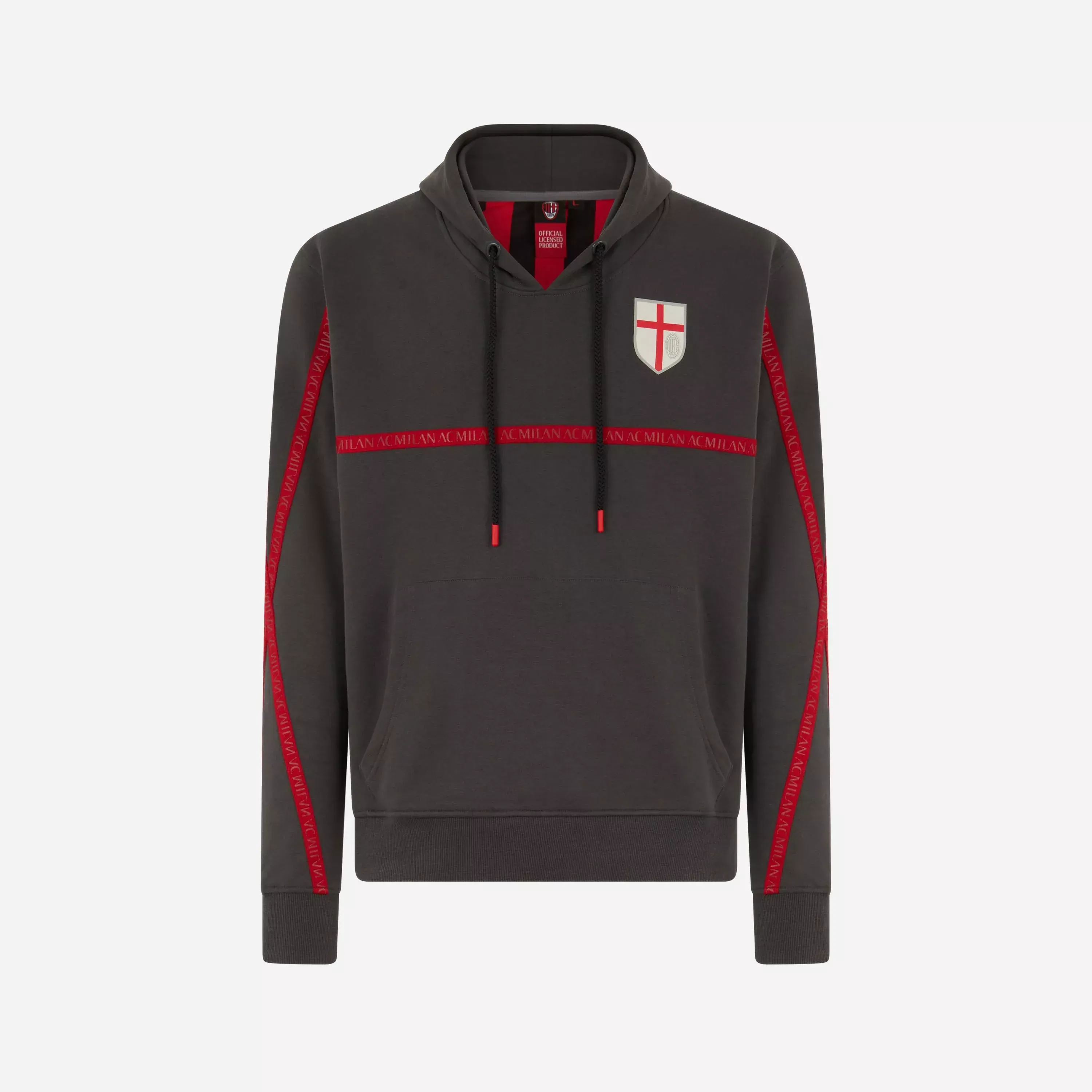 Milan Sweatshirt With Ac Milan Escutcheon And Stripes - male