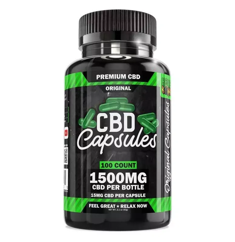Hemp Bombs 100-Count CBD Capsules