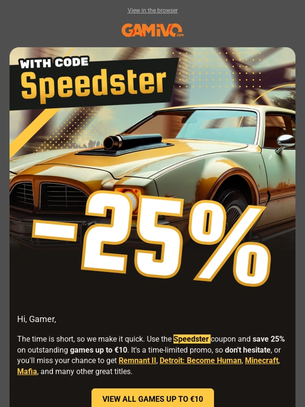 Gamivo - ?25% off awesome games,including Minecraft,Sifu,and NBA 2K25?