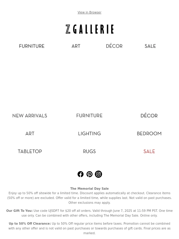 Z Gallerie - Styled to Sell Out
