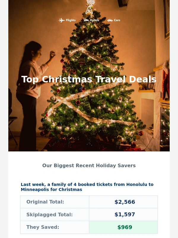Skiplagged - ? There's still time to make it home for Christmas