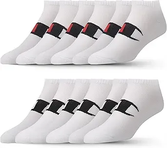 Champions Boys' and Girls' Low Cut Socks 12-Pack