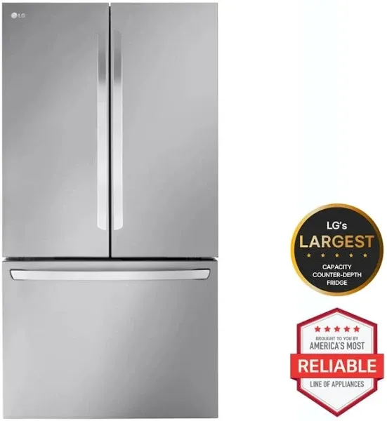 LG 27 Cu. Ft. Smart Counter-Depth French Door Refrigerator LRFLC2706S
