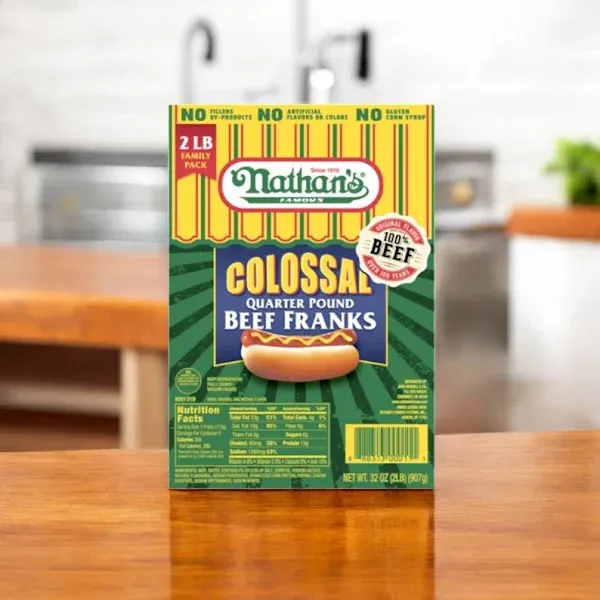 Nathan's Famous Colossal Beef Franks