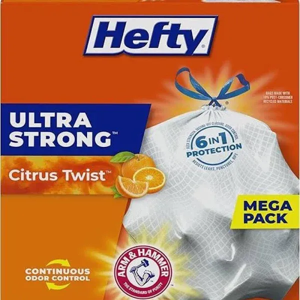 Hefty Ultra Strong Scented Tall Kitchen Bags