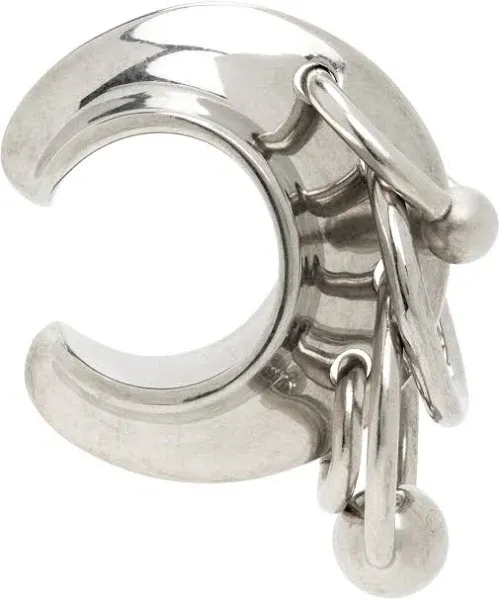 Jean Paul Gaultier Silver Multiple Rings Ear Cuff