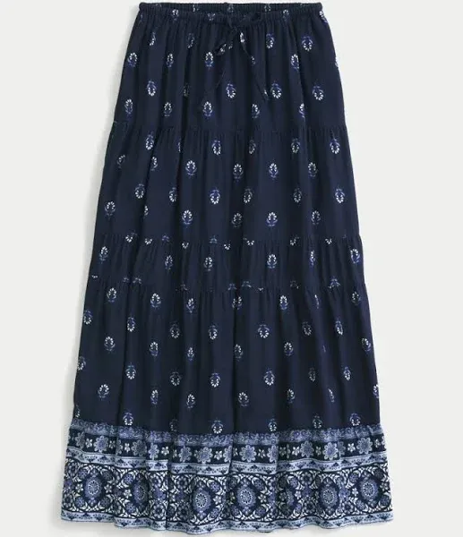 Hollister Women's Tiered Maxi Skirt
