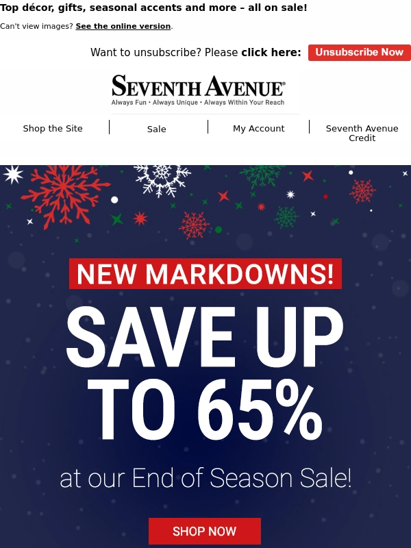 Seventh Avenue - So Many Deals! Save Up to 65% at Our End of Season Sale