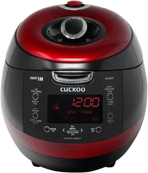 CUCKOO CRP-HZ0683FR 6-Cup Induction Heating Pressure Rice Cooker