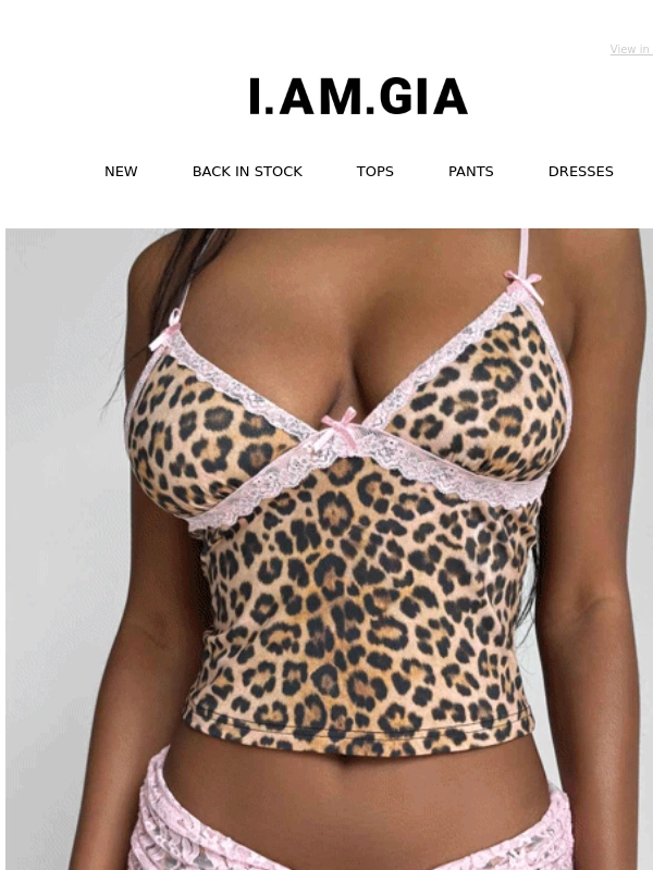 I AM GIA - Leopard + lace = things are getting wild