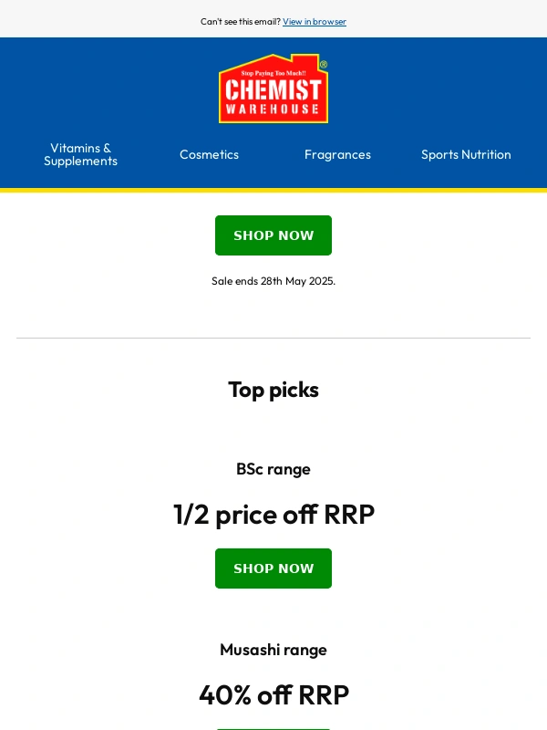 Chemist Warehouse - Fuel your goals with our Sports Nutrition sale ?️‍♂️