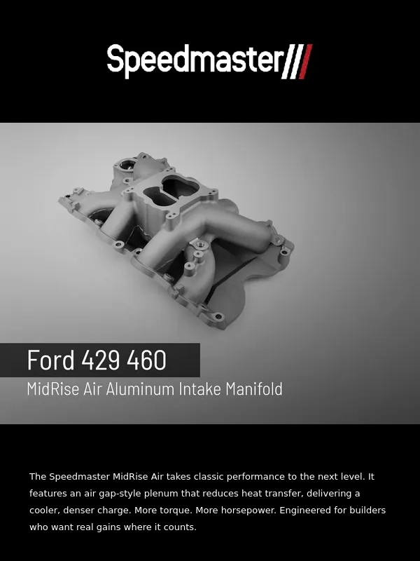 Speedmaster - Unlock Cooler Power: MidRise Air Intake for Ford 429–460