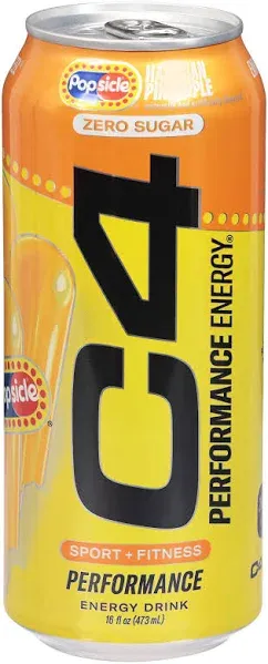 C4 Energy Drink Zero Sugar Hawaiian Pineapple