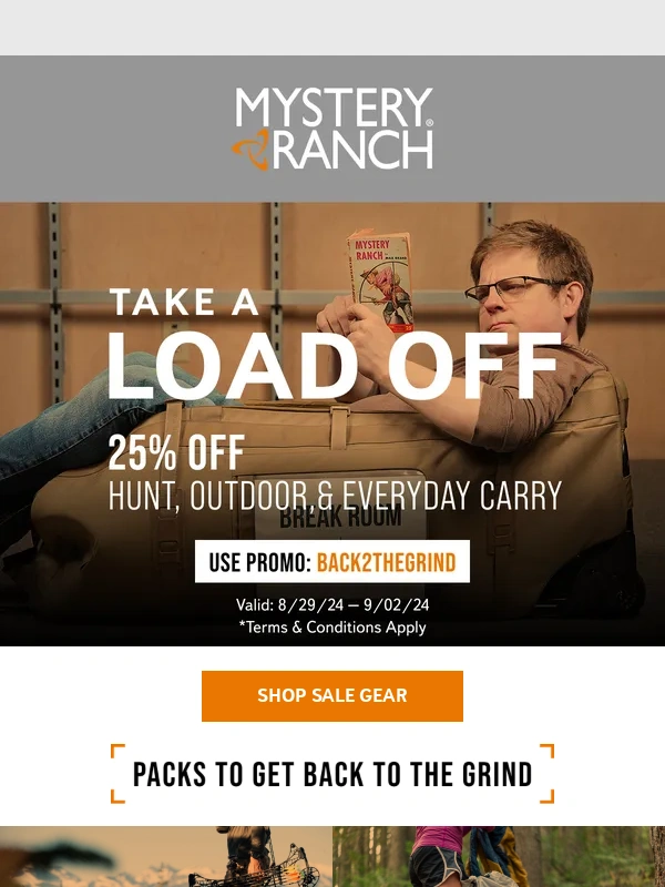 Mystery Ranch - LABOR DAY WEEKEND SALE ALERT